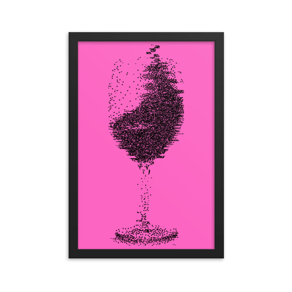 How I feel after too much wine framed poster