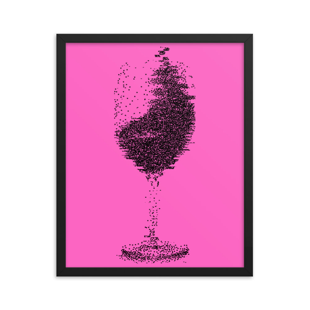 How I feel after too much wine framed poster