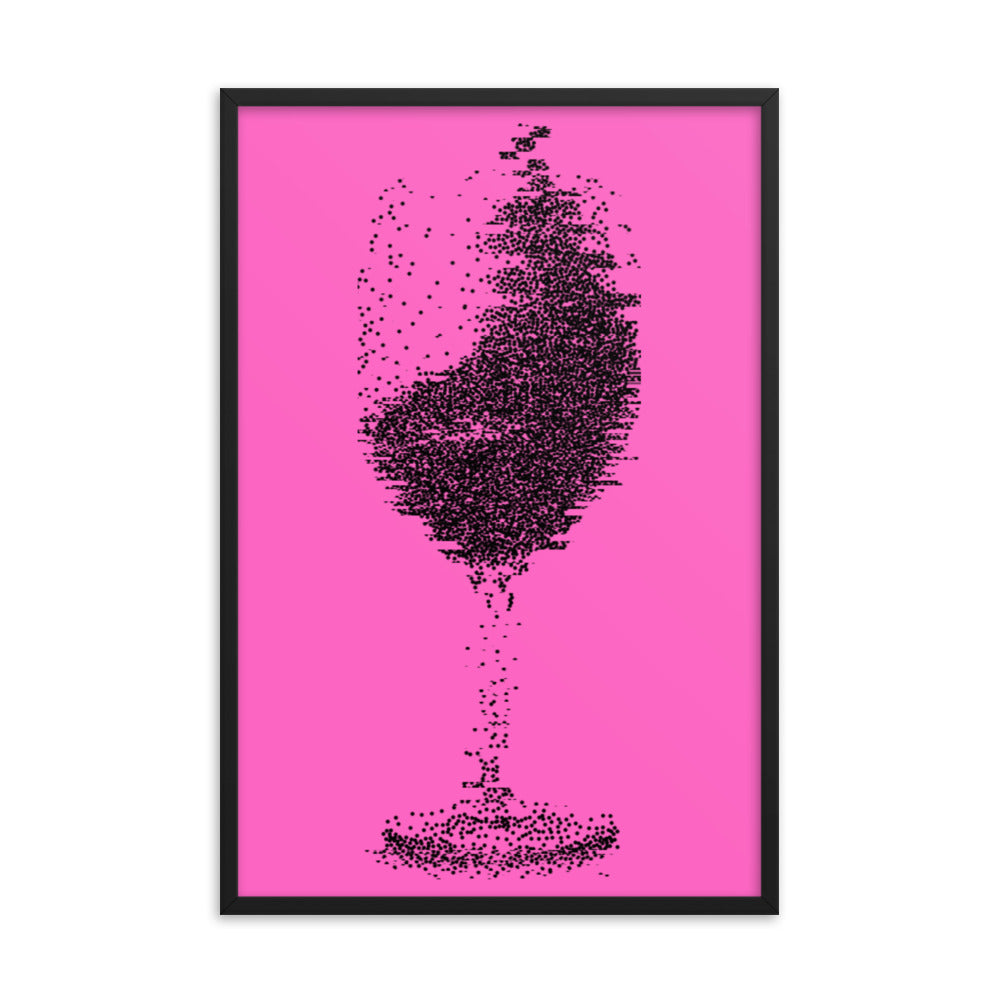 How I feel after too much wine framed poster